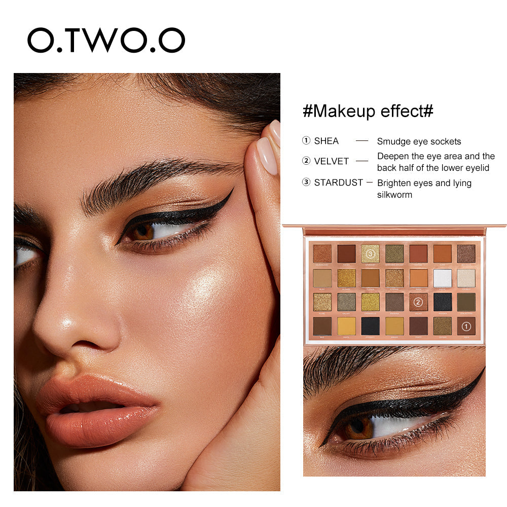 O.TWO.O 28 Colors Eye shadow Palette Glitter