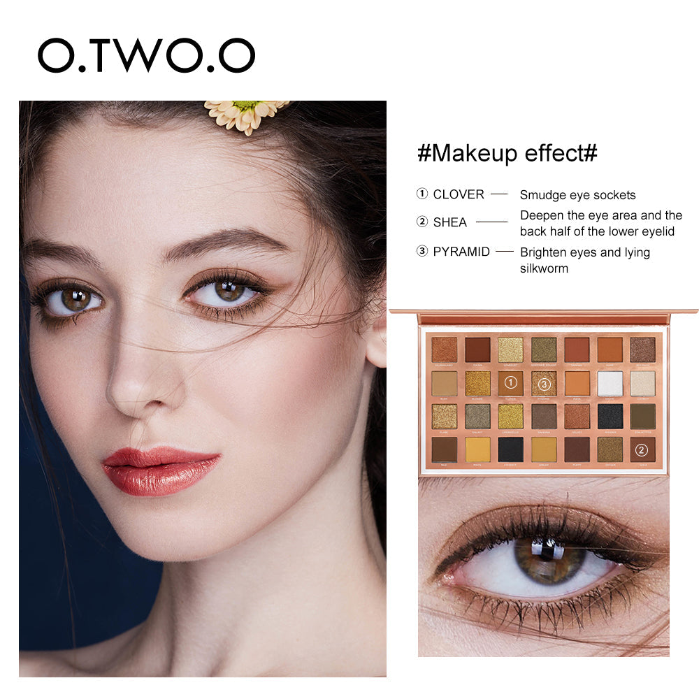 O.TWO.O 28 Colors Eye shadow Palette Glitter
