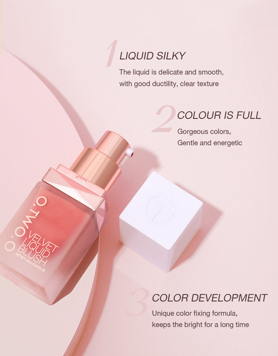 O.TWO.O  4 COLORS LIQUID BLUSHER
