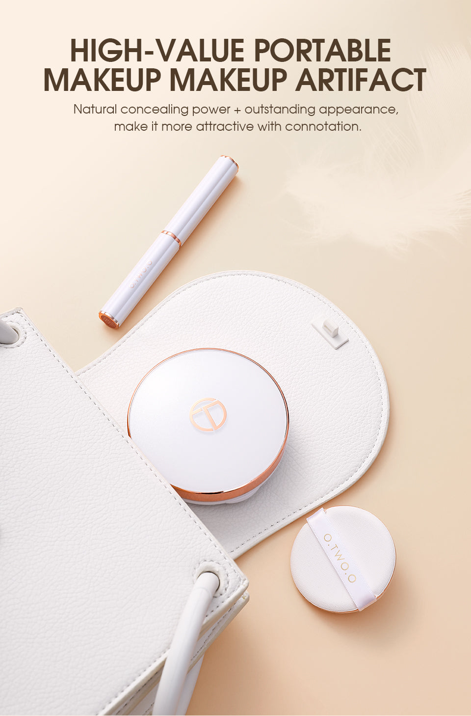 O.TWO.O New Arrival Matte and Silky White Case Pressed Setting Powder