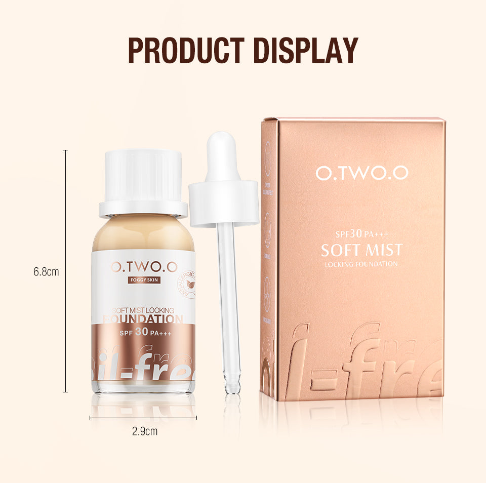 O.TWO.O Matt Finish Coverage Liquid Foundation
