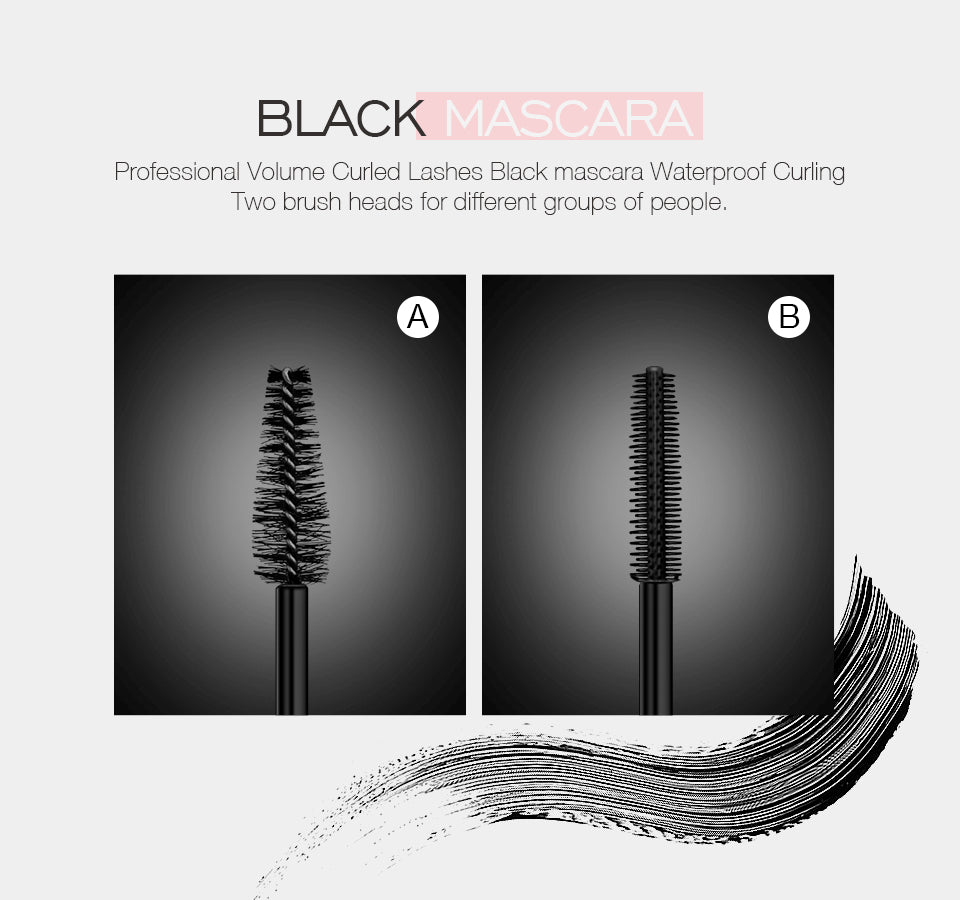 Waterproof 3D silk fiber mascara with white leather tube design