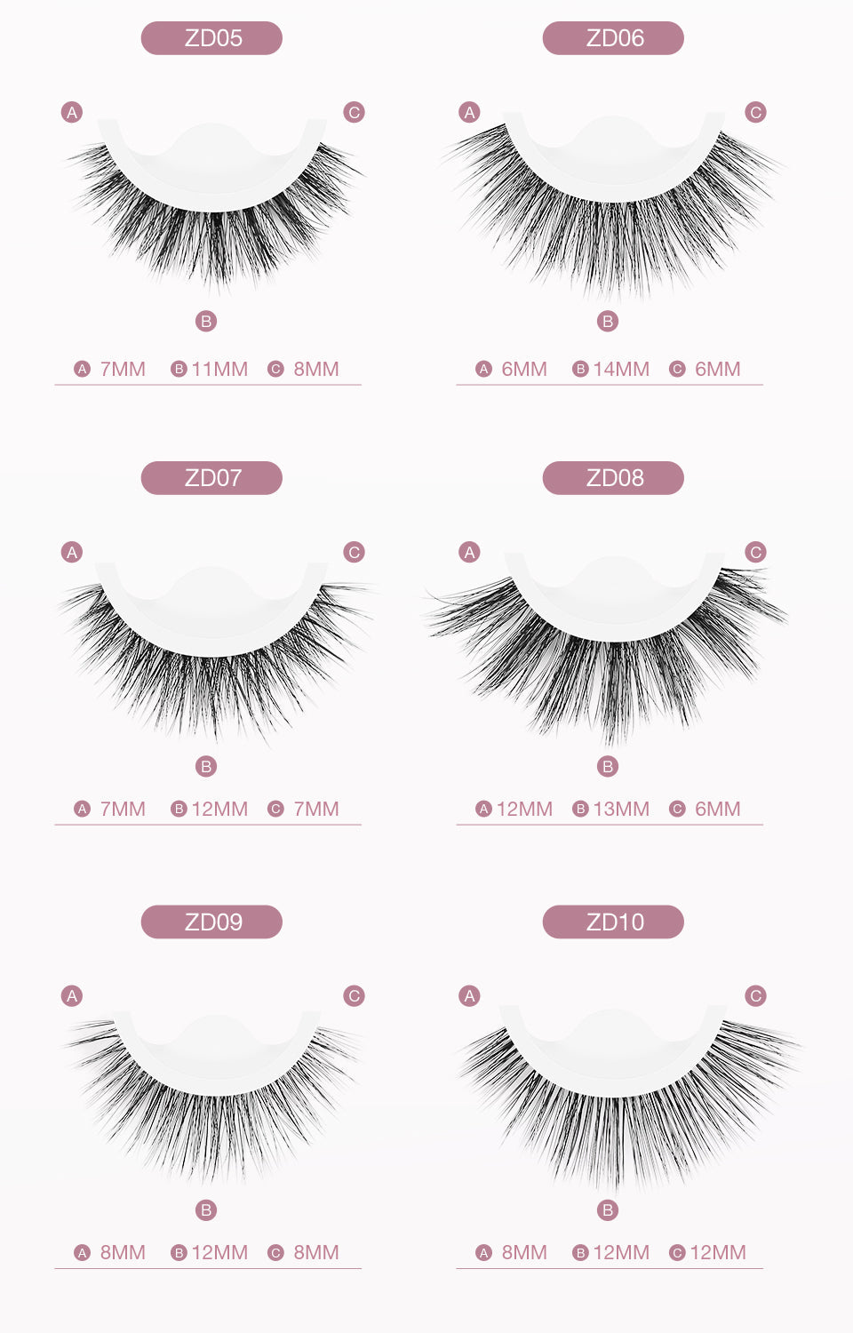 O.TWO.O Independent Packaging Of A Variety Of False Eyelashes